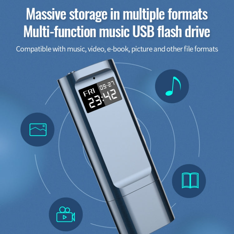 JNN X29 Multi-function USB Flash Drive Voice Recorder, Memory:4GB(Blue) - U-Disk Recorder by JNN | Online Shopping UK | buy2fix