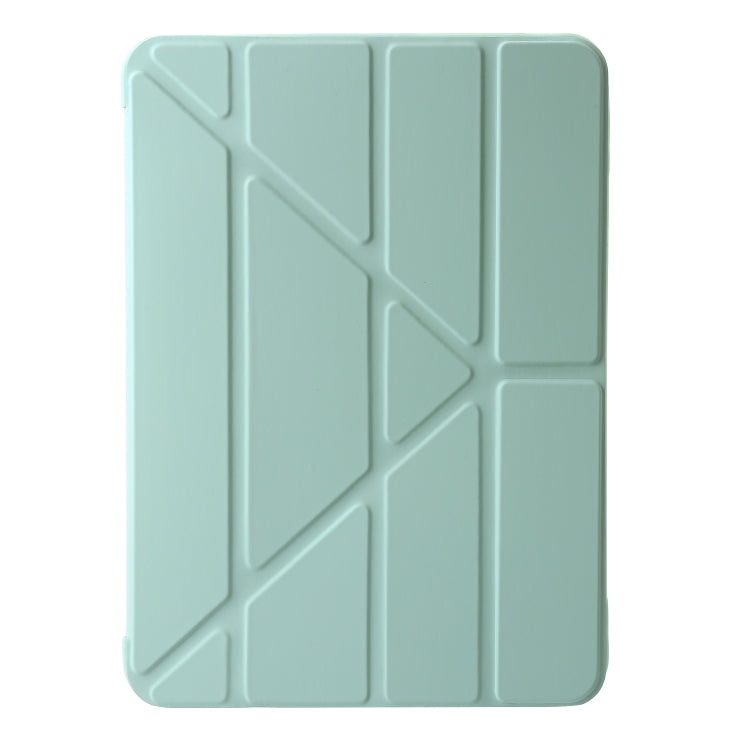 For iPad Air 11 2024 TPU Deformation Flip Leather Tablet Case with Holder(Mint Green) - iPad Air 11 2024 Cases by buy2fix | Online Shopping UK | buy2fix