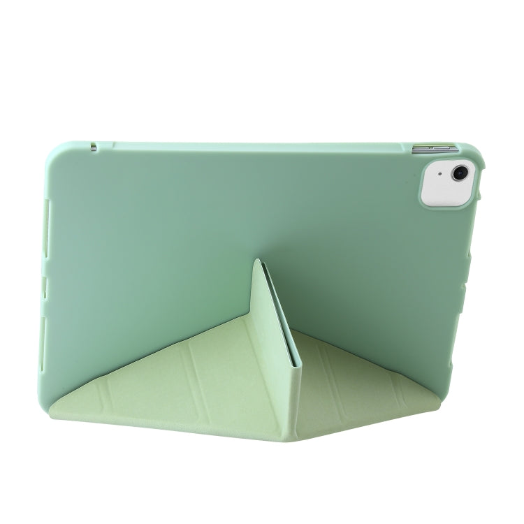 For iPad Air 11 2024 TPU Deformation Flip Leather Tablet Case with Holder(Mint Green) - iPad Air 11 2024 Cases by buy2fix | Online Shopping UK | buy2fix