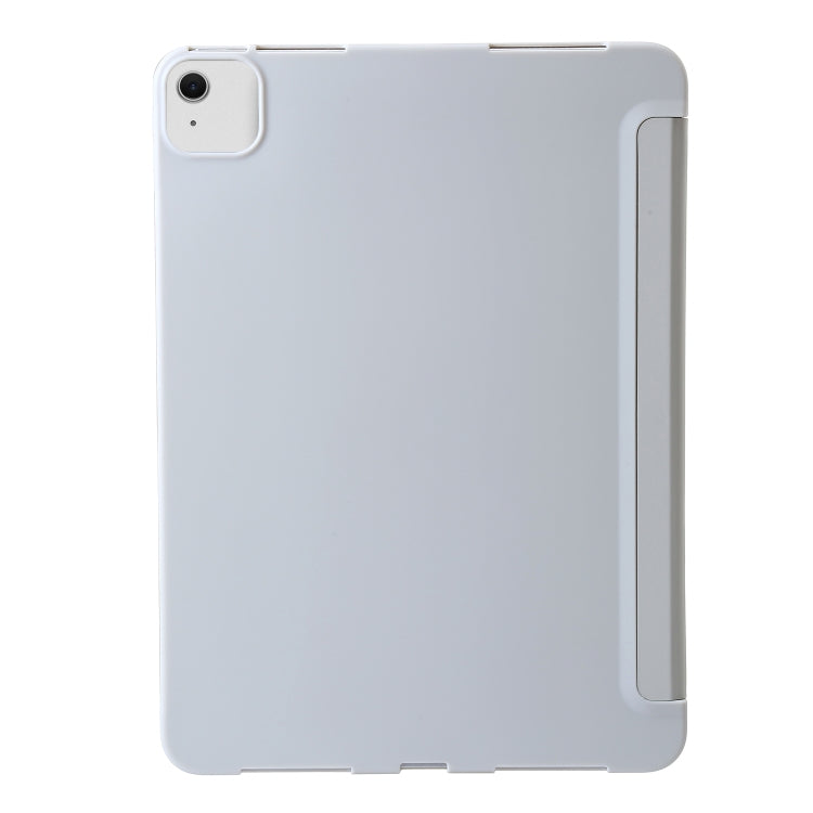 For iPad Air 13 2024 TPU Deformation Flip Leather Tablet Case with Holder(Grey) - iPad Air 13 2024 Cases by buy2fix | Online Shopping UK | buy2fix