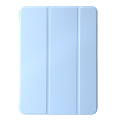 For iPad Pro 13 2024 Three-fold Holder Flip Tablet Leather Case(Sky Blue) - iPad Pro 13 2024 Cases by buy2fix | Online Shopping UK | buy2fix