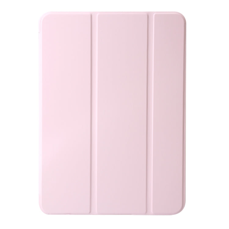 For iPad Air 13 2024 Three-fold Holder Flip Tablet Leather Case(Light Pink) - iPad Air 13 2024 Cases by buy2fix | Online Shopping UK | buy2fix