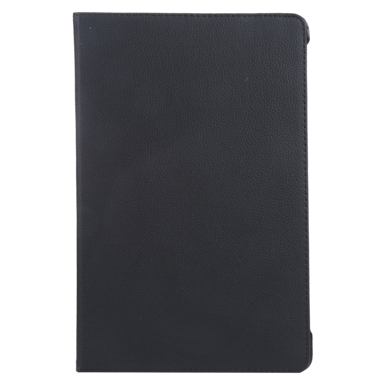 For iPad Pro 13 2024 360 Degree Rotation Litchi Texture Leather Tablet Case with Holder(Black) - iPad Pro 13 2024 Cases by buy2fix | Online Shopping UK | buy2fix