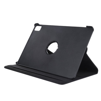 For iPad Pro 11 2024 360 Degree Rotation Litchi Texture Leather Tablet Case with Holder(Black) - iPad Pro 11 2024 Cases by buy2fix | Online Shopping UK | buy2fix