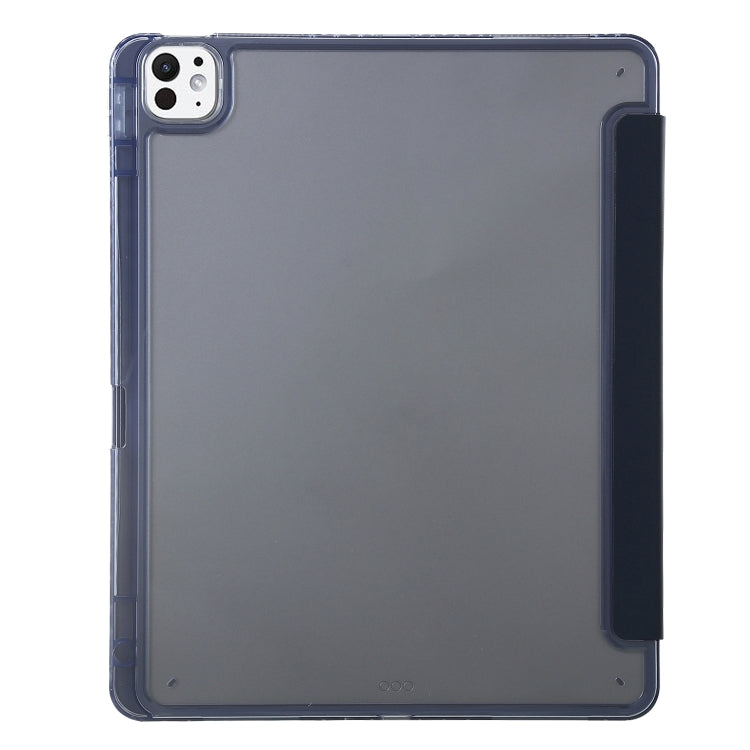 For iPad Pro 11 2024 Clear Acrylic Deformation Leather Tablet Case(Dark Blue) - iPad Pro 11 2024 Cases by buy2fix | Online Shopping UK | buy2fix