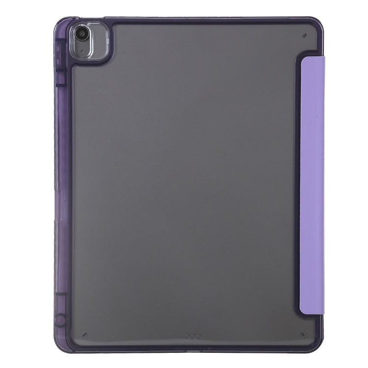 For iPad Air 11 2024 Clear Acrylic Deformation Leather Tablet Case(Purple) - iPad Air 11 2024 Cases by buy2fix | Online Shopping UK | buy2fix