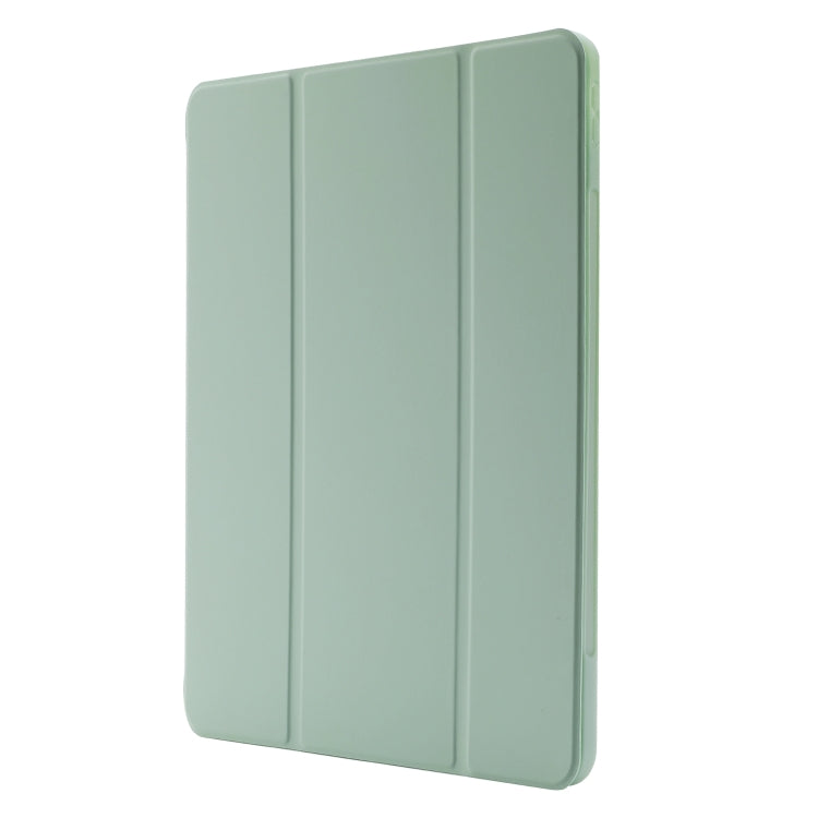 For iPad Air 11 2024 Skin Feel Tri-fold Leather Tablet Case with Pen Slot(Matcha Green) - iPad Air 11 2024 Cases by buy2fix | Online Shopping UK | buy2fix