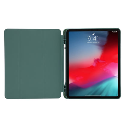 For iPad Pro 13 2024 Skin Feel Tri-fold Leather Tablet Case with Pen Slot(Light Blue) - iPad Pro 13 2024 Cases by buy2fix | Online Shopping UK | buy2fix