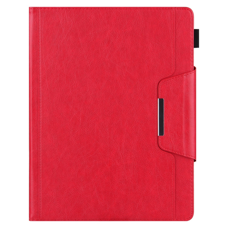 For iPad Pro 11 2024 Solid Color Metal Buckle Leather Smart Tablet Case(Red) - iPad Pro 11 2024 Cases by buy2fix | Online Shopping UK | buy2fix