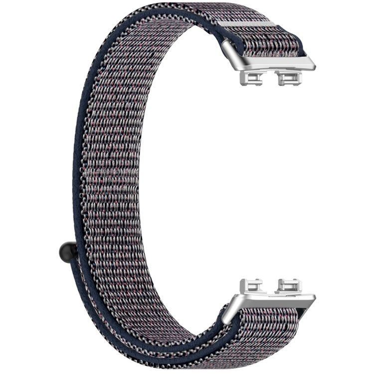 For Huawei Band 9 / 9 NFC / 8 / 8 NFC Nylon Loop Hook and Loop Fastener Watch Band(Midnight Blue) - Watch Bands by buy2fix | Online Shopping UK | buy2fix