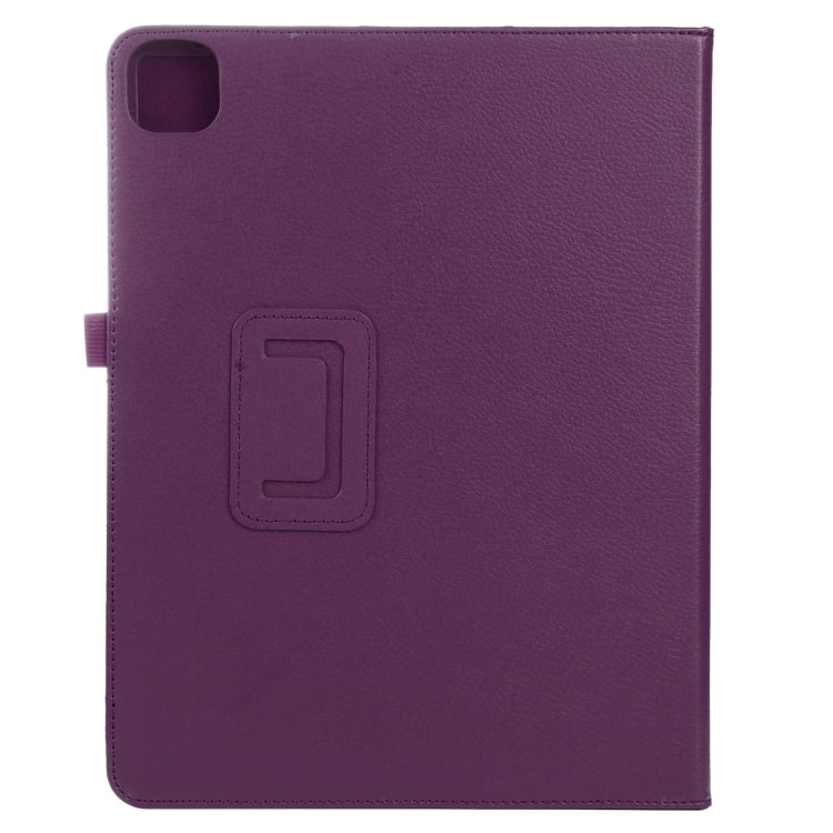 For iPad Air 11 2024 Litchi Texture Solid Color Leather Tablet Case(Purple) - iPad Air 11 2024 Cases by buy2fix | Online Shopping UK | buy2fix