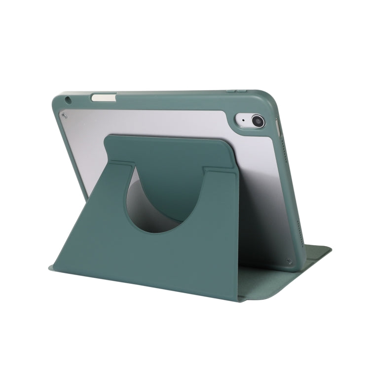 For iPad Pro 11 2024 2 in 1 Acrylic Split Rotating Leather Tablet Case(Pine Needle Green) - iPad Pro 11 2024 Cases by buy2fix | Online Shopping UK | buy2fix