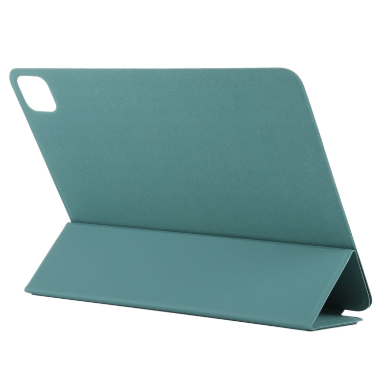 For iPad Pro 11 2024 Double-sided Clip Non-buckle Magnetic PU Smart Tablet Case(Green) - iPad Pro 11 2024 Cases by buy2fix | Online Shopping UK | buy2fix