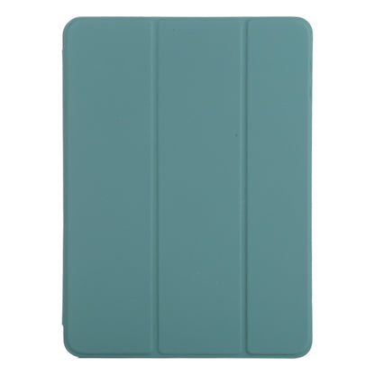 For iPad Air 11 2024 Double-sided Clip Non-buckle Magnetic PU Smart Tablet Case(Green) - iPad Air 11 2024 Cases by buy2fix | Online Shopping UK | buy2fix