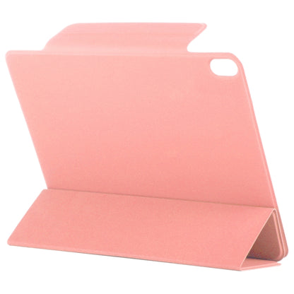 For iPad Air 11 2024 Double-sided Clip Fixed Buckle Magnetic PU Leather Smart Tablet Case(Pink) - iPad Air 11 2024 Cases by buy2fix | Online Shopping UK | buy2fix