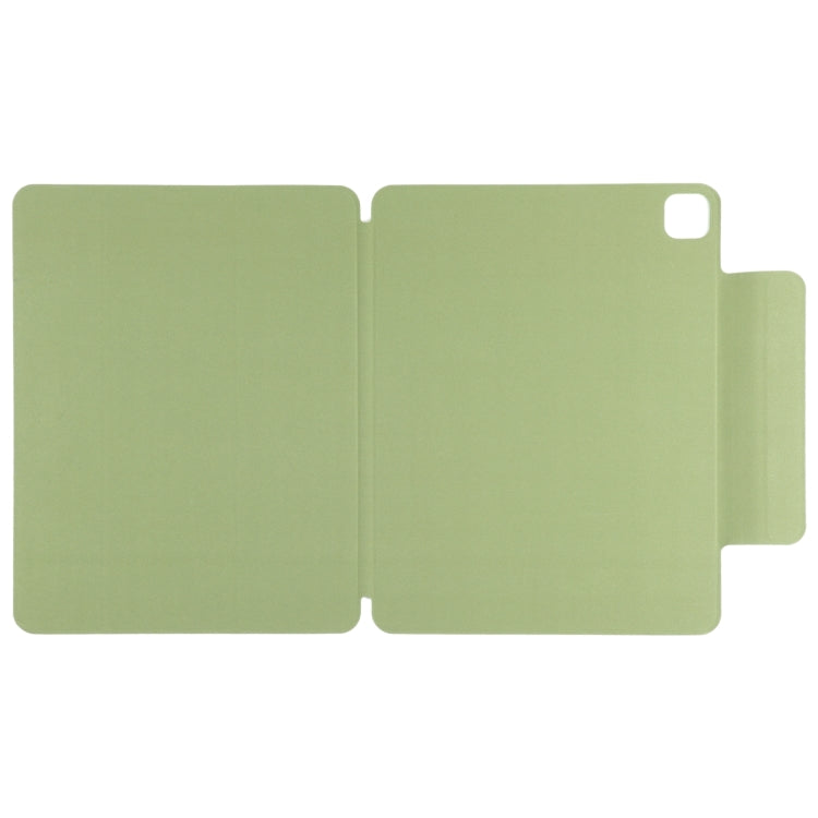 For iPad Pro 11 2024 Double-sided Clip Fixed Buckle Magnetic PU Leather Smart Tablet Case(Grass Green) - iPad Pro 11 2024 Cases by buy2fix | Online Shopping UK | buy2fix