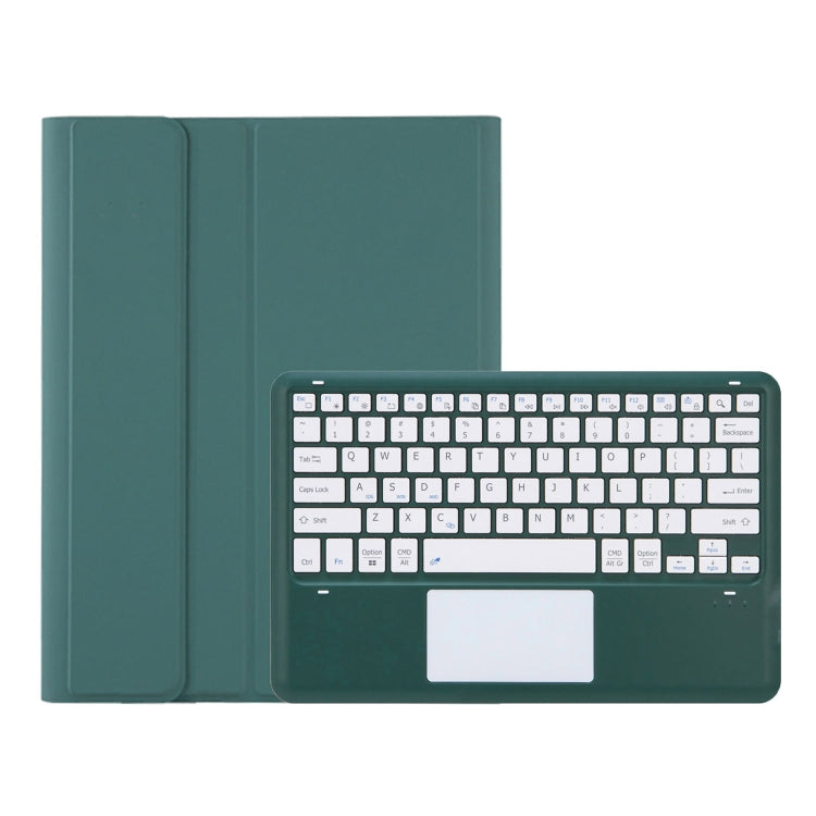 For iPad Pro 13 2024 A14B-A Detachable Ultra-Thin Bluetooth Touch Keyboard Leather Tablet Case with Pen Slot(Dark Green) - For iPad Pro by buy2fix | Online Shopping UK | buy2fix