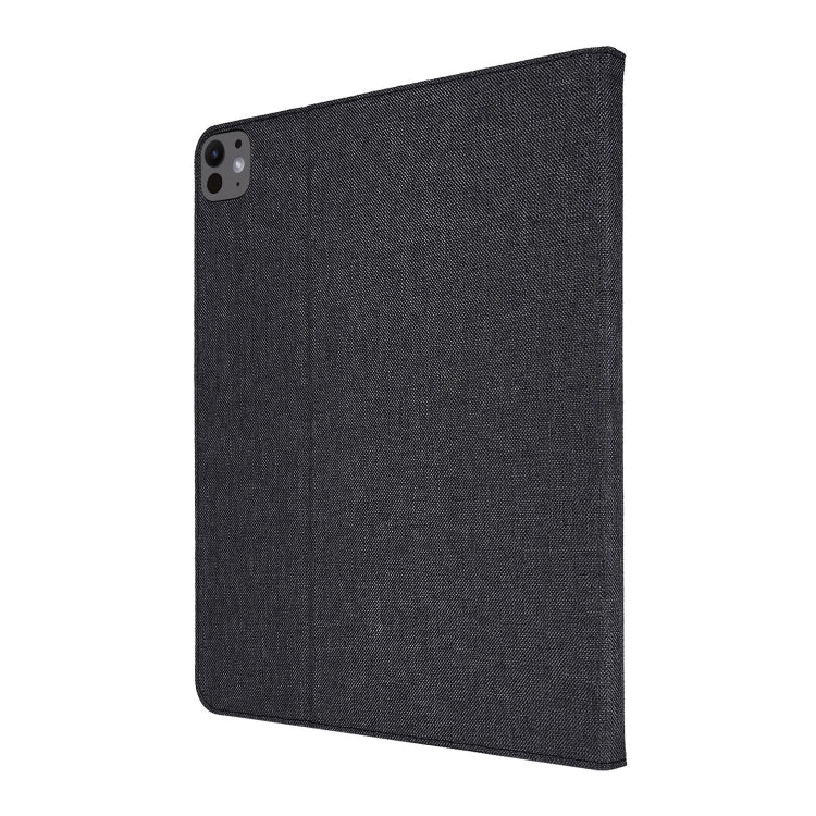 For iPad Pro 13 2024 Fabric Leather Tablet Case(Black) - iPad Pro 13 2024 Cases by buy2fix | Online Shopping UK | buy2fix