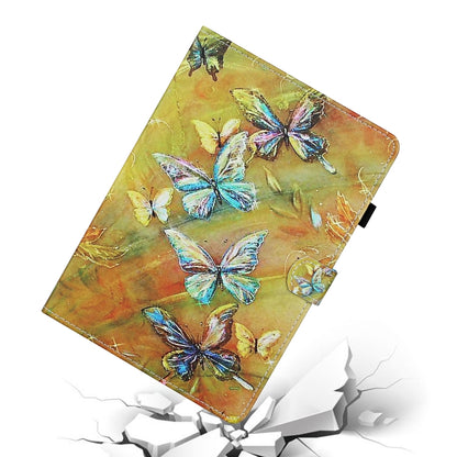 For iPad Pro 11 2024 Coloured Drawing Stitching Smart Leather Tablet Case(Butterfly) - iPad Pro 11 2024 Cases by buy2fix | Online Shopping UK | buy2fix