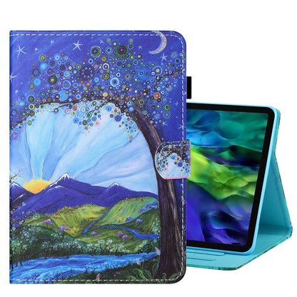 For iPad Pro 11 2024 Coloured Drawing Stitching Smart Leather Tablet Case(Mountain View) - iPad Pro 11 2024 Cases by buy2fix | Online Shopping UK | buy2fix