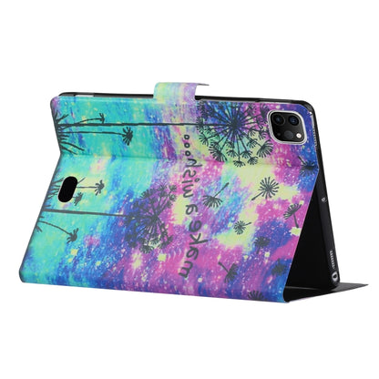 For iPad Pro 11 2024 Voltage Coloured Drawing Smart Leather Tablet Case(Dandelion) - iPad Pro 11 2024 Cases by buy2fix | Online Shopping UK | buy2fix