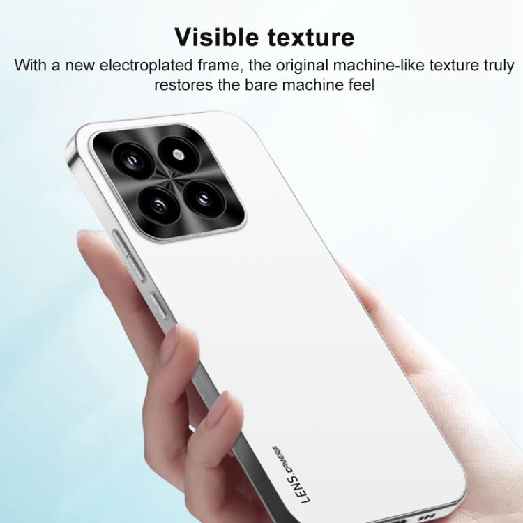 For Xiaomi Redmi K70 Pro AG Frosted Electroplating Acrylic Phone Case(Silver White) - K70 Pro Cases by buy2fix | Online Shopping UK | buy2fix