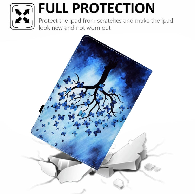 For iPad Pro 11 2024 Painted Elastic Band Smart Leather Tablet Case(Butterfly Tree) - iPad Pro 11 2024 Cases by buy2fix | Online Shopping UK | buy2fix