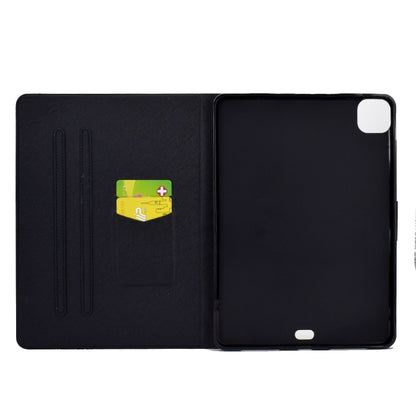 For iPad Pro 11 2024 Colored Drawing Smart Leather Tablet Case(Seawater) - iPad Pro 11 2024 Cases by buy2fix | Online Shopping UK | buy2fix