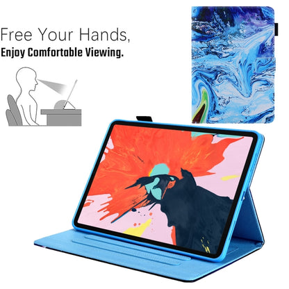 For iPad Pro 11 2024 Colored Drawing Leather Smart Tablet Case(Blue Time) - iPad Pro 11 2024 Cases by buy2fix | Online Shopping UK | buy2fix