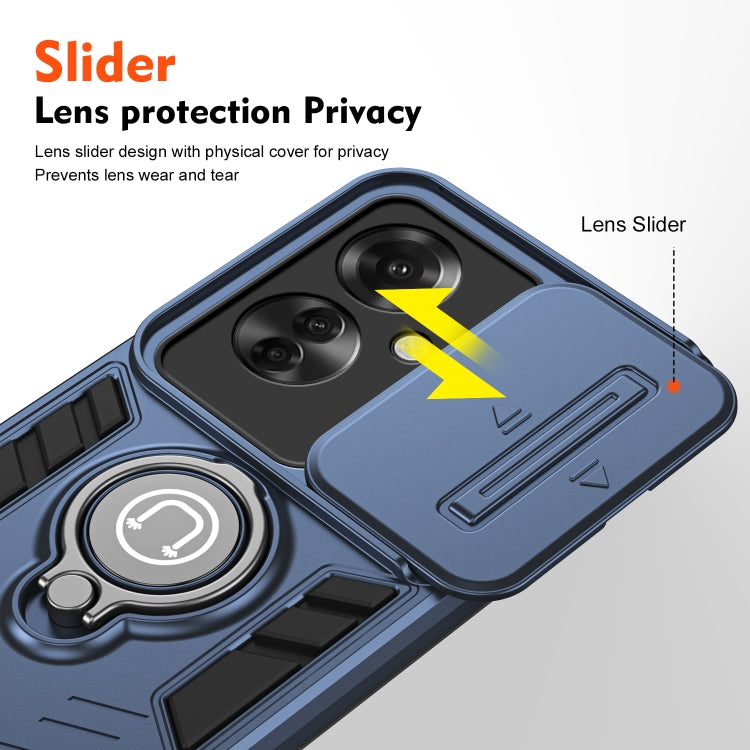 For OPPO Reno11 F / F25 Pro Camshield Ring Holder Phone Case(Royal Blue) - Reno11 F Cases by buy2fix | Online Shopping UK | buy2fix