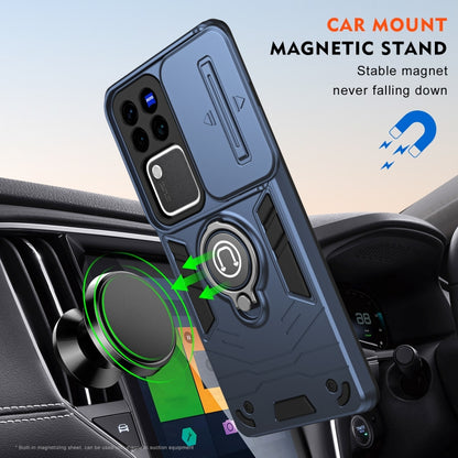 For vivo V30 / V30 Pro Camshield Ring Holder Phone Case(Royal Blue) - vivo Cases by buy2fix | Online Shopping UK | buy2fix