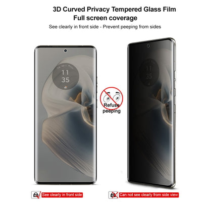 For Motorola Edge 50 Ultra imak 3D Curved HD Full Screen Anti-spy Tempered Glass Protective Film - Motorola Tempered Glass by imak | Online Shopping UK | buy2fix