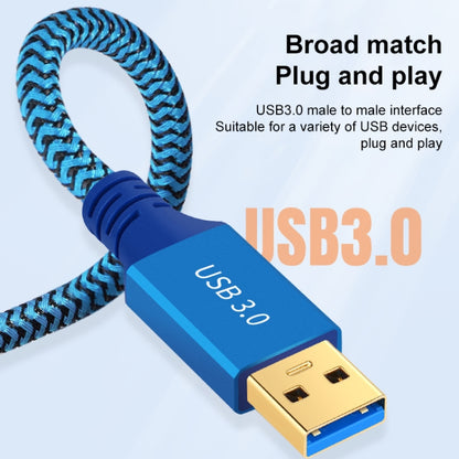 Printer / Hard Disk USB 3.0 Male to Male Connector Cable, Length:0.3m(Blue) - USB 3.0 by buy2fix | Online Shopping UK | buy2fix