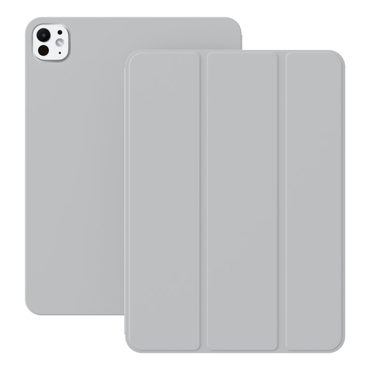 For iPad Pro 13 2024 Ultra-thin Double-sided Clip Magnetic Smart Tablet Case(Grey) - iPad Pro 13 2024 Cases by buy2fix | Online Shopping UK | buy2fix