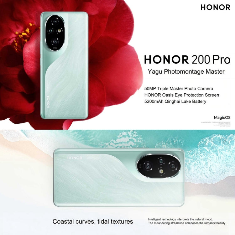 Honor 200 Pro, 16GB+512GB, Screen Fingerprint Identification, 6.78 inch MagicOS 8.0 Snapdragon 8s Gen 3 Octa Core, Network: 5G, NFC, OTG(Blue) - Honor by Huawei | Online Shopping UK | buy2fix