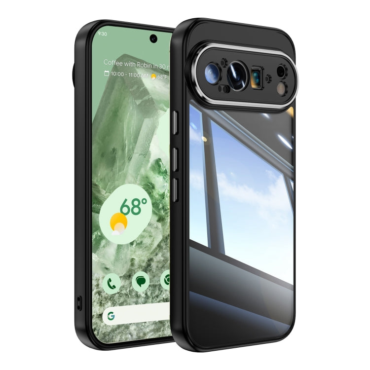 For Google Pixel 9 Pro XL Acrylic Hybrid TPU Armor Shockproof Phone Case(Black) - Google Cases by buy2fix | Online Shopping UK | buy2fix