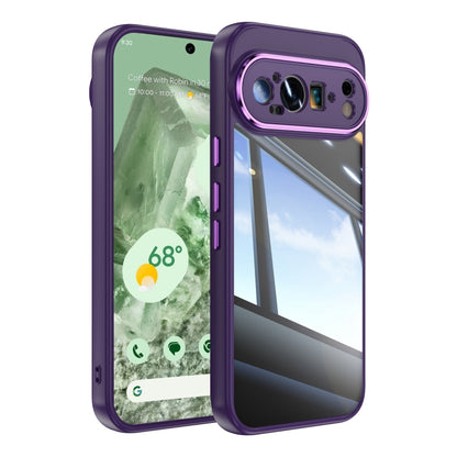 For Google Pixel 9 Pro XL Acrylic Hybrid TPU Armor Shockproof Phone Case(Purple) - Google Cases by buy2fix | Online Shopping UK | buy2fix