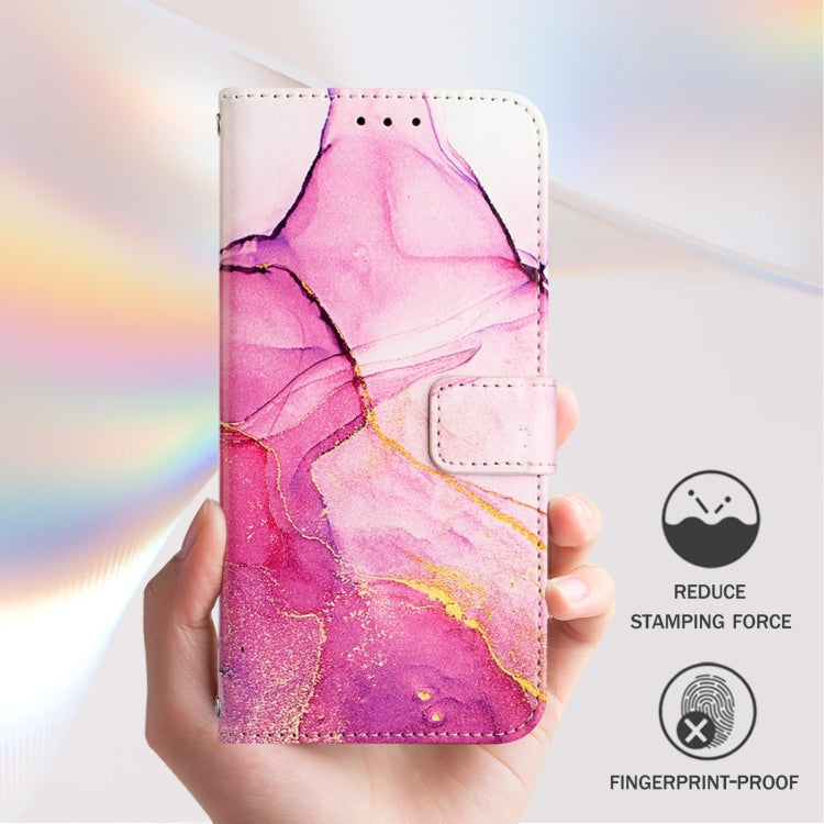 For Google Pixel 9 Pro XL PT003 Marble Pattern Flip Leather Phone Case(Pink Purple Gold) - Google Cases by buy2fix | Online Shopping UK | buy2fix