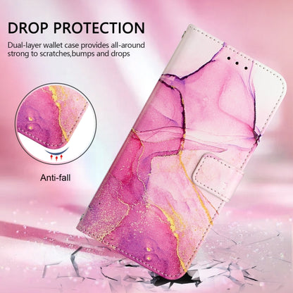 For Google Pixel 9 Pro XL PT003 Marble Pattern Flip Leather Phone Case(Pink Purple Gold) - Google Cases by buy2fix | Online Shopping UK | buy2fix