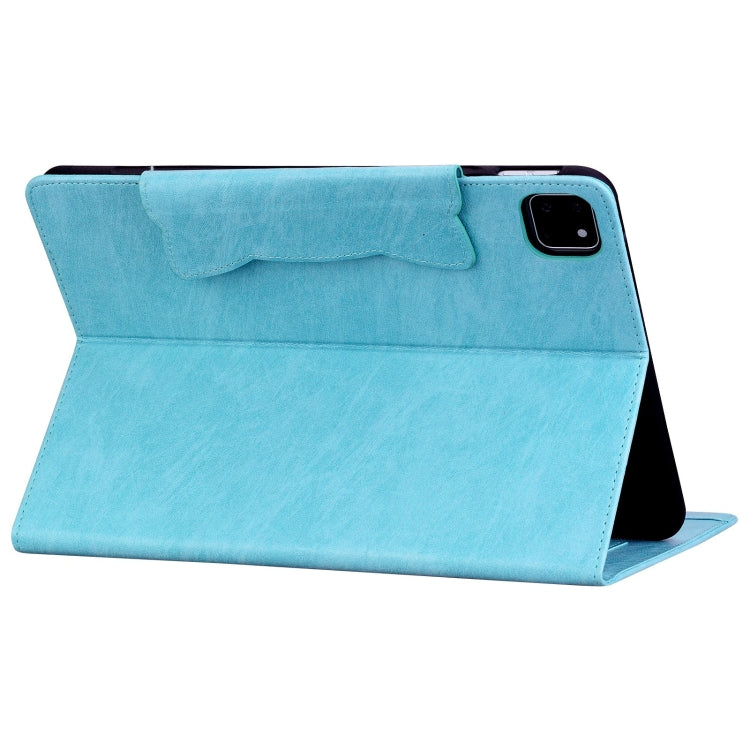 For iPad Pro 11 2024 Cat Buckle Leather Smart Tablet Case(Sky Blue) - iPad Pro 11 2024 Cases by buy2fix | Online Shopping UK | buy2fix