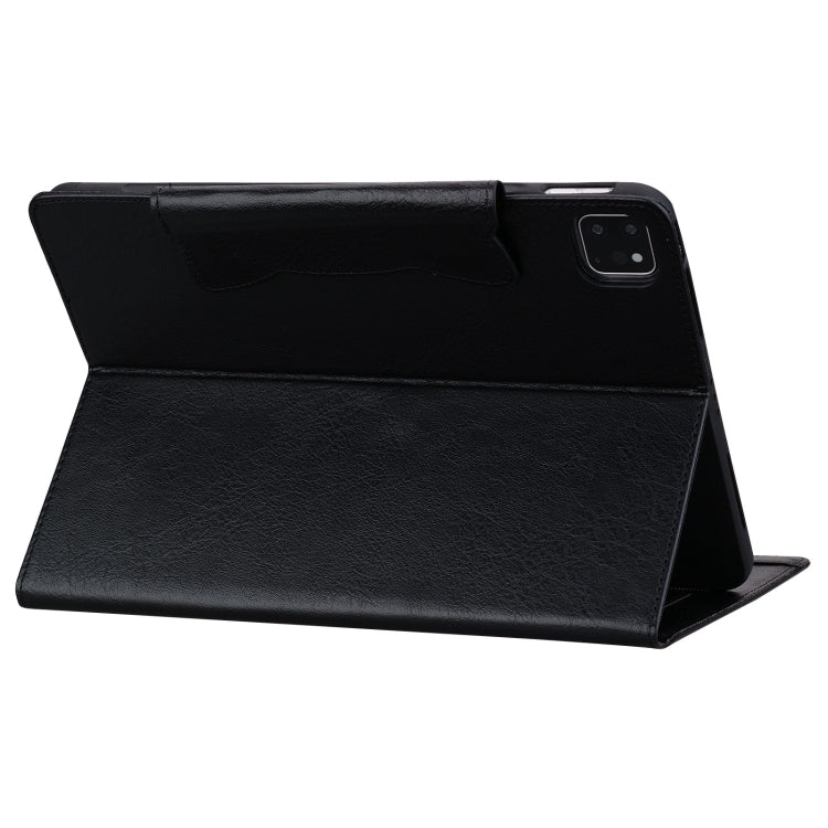 For iPad Pro 11 2024 Cat Buckle Leather Smart Tablet Case(Black) - iPad Pro 11 2024 Cases by buy2fix | Online Shopping UK | buy2fix