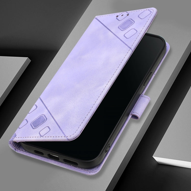 For Blackview A53 Skin Feel Embossed Leather Phone Case(Light Purple) - More Brand by buy2fix | Online Shopping UK | buy2fix