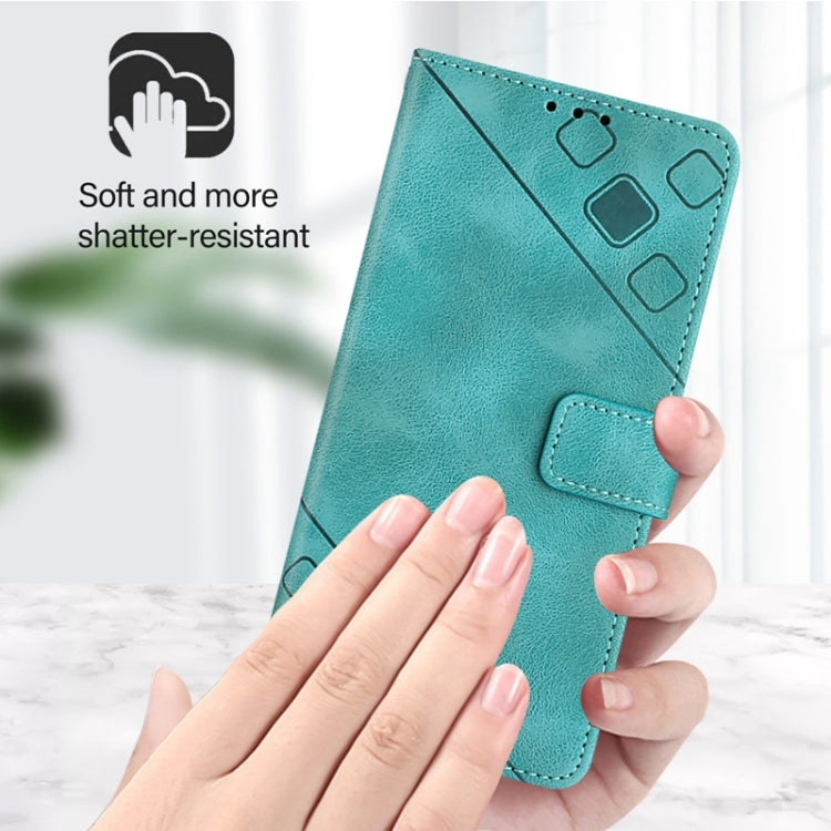 For Blackview Shark 8 Skin Feel Embossed Leather Phone Case(Green) - More Brand by buy2fix | Online Shopping UK | buy2fix