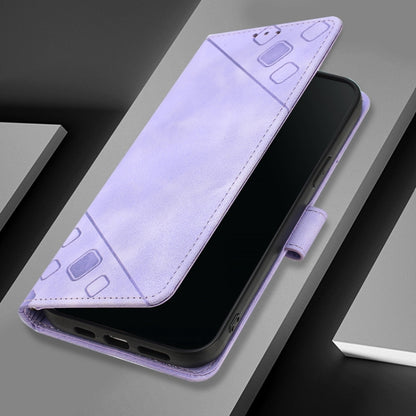 For Blackview Wave 6C Skin Feel Embossed Leather Phone Case(Light Purple) - More Brand by buy2fix | Online Shopping UK | buy2fix