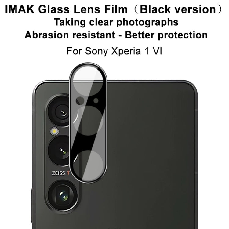 For Sony Xperia 1 VI IMAK Rear Camera Lens Glass Film Black Version - Other by imak | Online Shopping UK | buy2fix