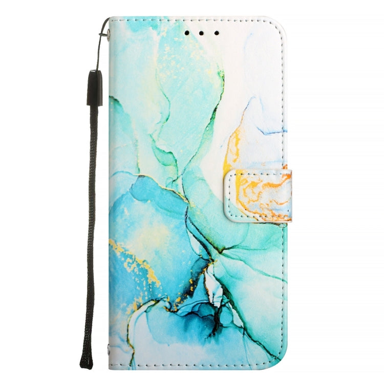 For Blackview A53 PT003 Marble Pattern Flip Leather Phone Case(Green) - More Brand by buy2fix | Online Shopping UK | buy2fix