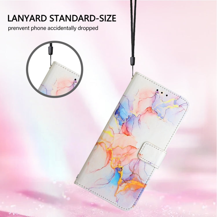 For Blackview Shark 8 PT003 Marble Pattern Flip Leather Phone Case(Galaxy Marble White) - More Brand by buy2fix | Online Shopping UK | buy2fix