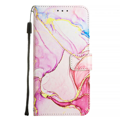 For Blackview Color 8 PT003 Marble Pattern Flip Leather Phone Case(Rose Gold) - More Brand by buy2fix | Online Shopping UK | buy2fix