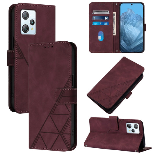 For Blackview A53 Crossbody 3D Embossed Flip Leather Phone Case(Wine Red) - More Brand by buy2fix | Online Shopping UK | buy2fix