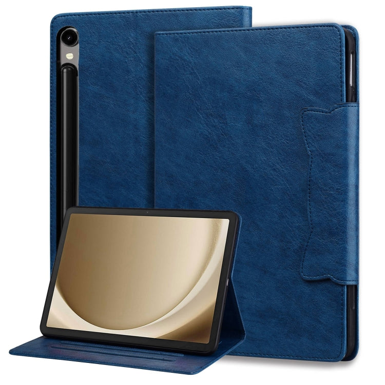 For Samsung Galaxy Tab S9 FE / S9 / S8 / S7 Cat Buckle Leather Smart Tablet Case(Royal Blue) - Galaxy Tab S9 Cases by buy2fix | Online Shopping UK | buy2fix